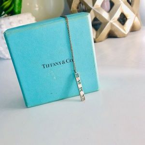 Tiffany & Co. Atlas Bar Necklace with box